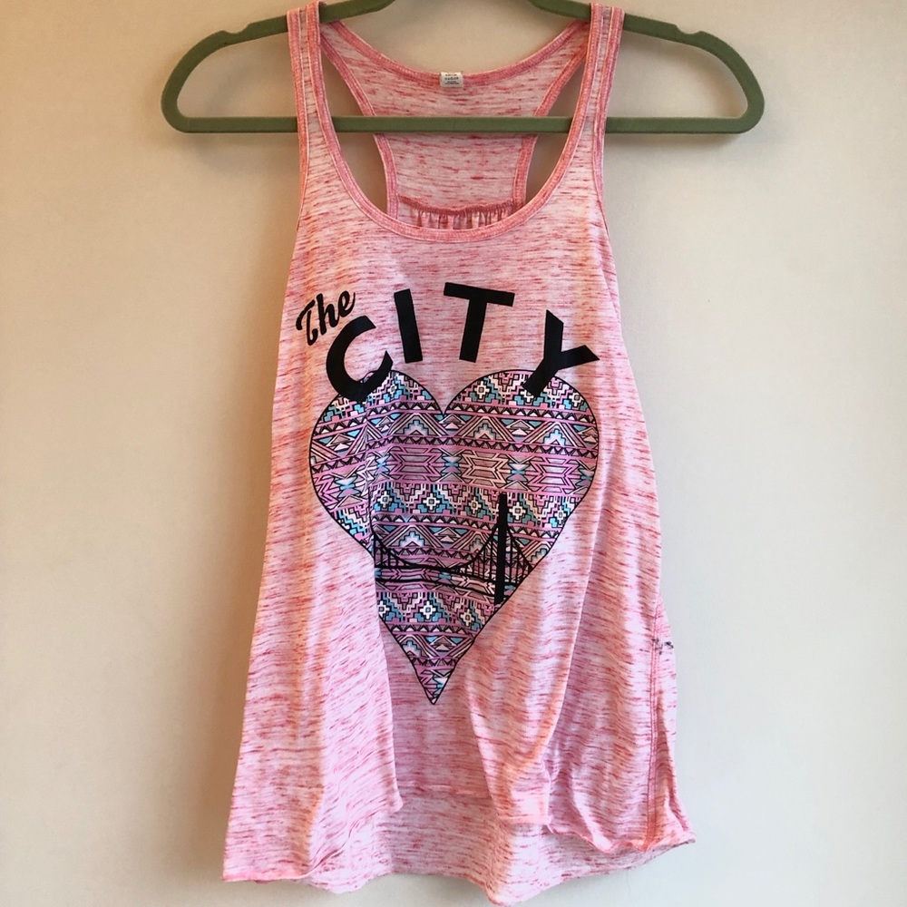 Small pink San Francisco Tank